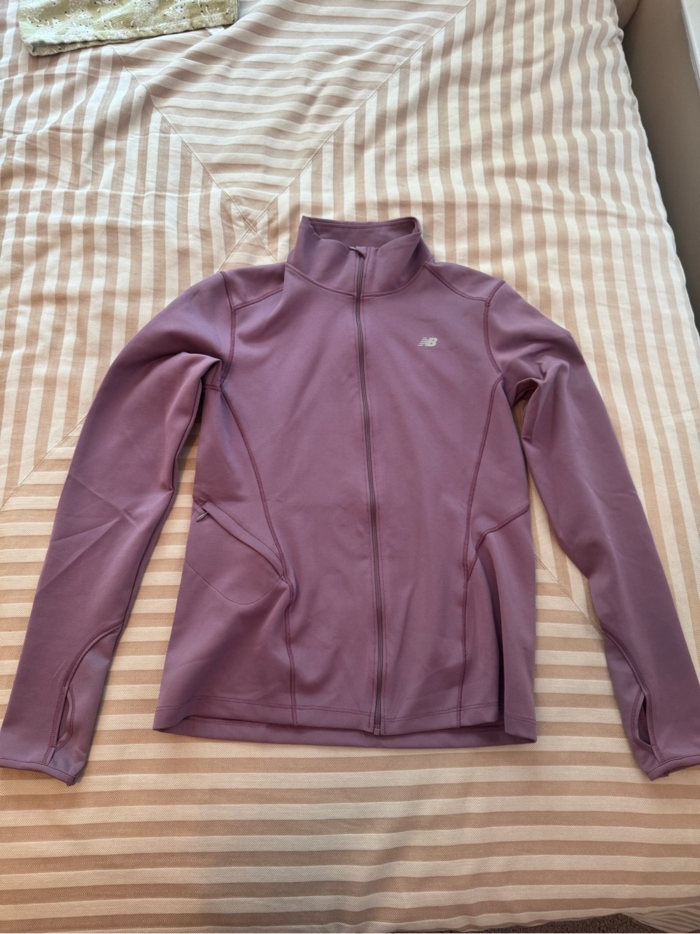 New Balance Dusty Mauve Full-Zip Performance Mid-Layer Jacket